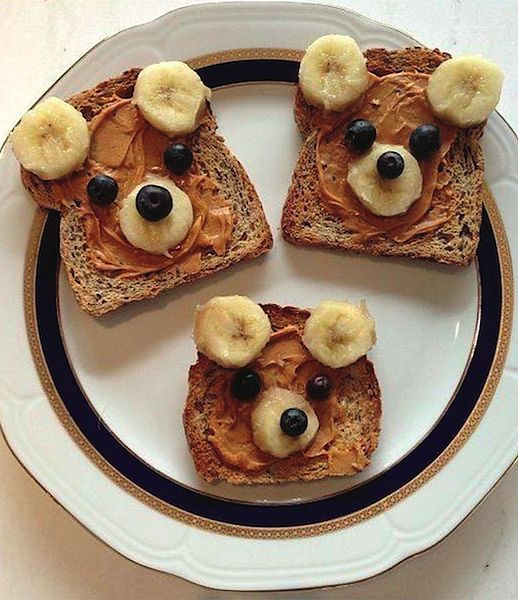 Image of teddy bear toast recipe from New Horizon Academy for the #PHABack2School campaign. 