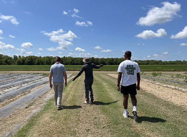 Robbie Pollard at his farm in the MS Delta