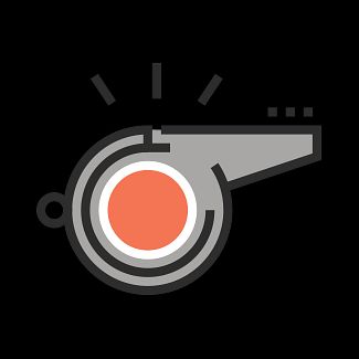 Icon of a whistle