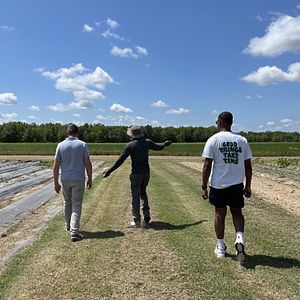 Robbie Pollard at his farm in the MS Delta