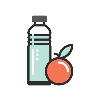 Icon of a water bottle