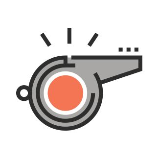 Icon of a whistle