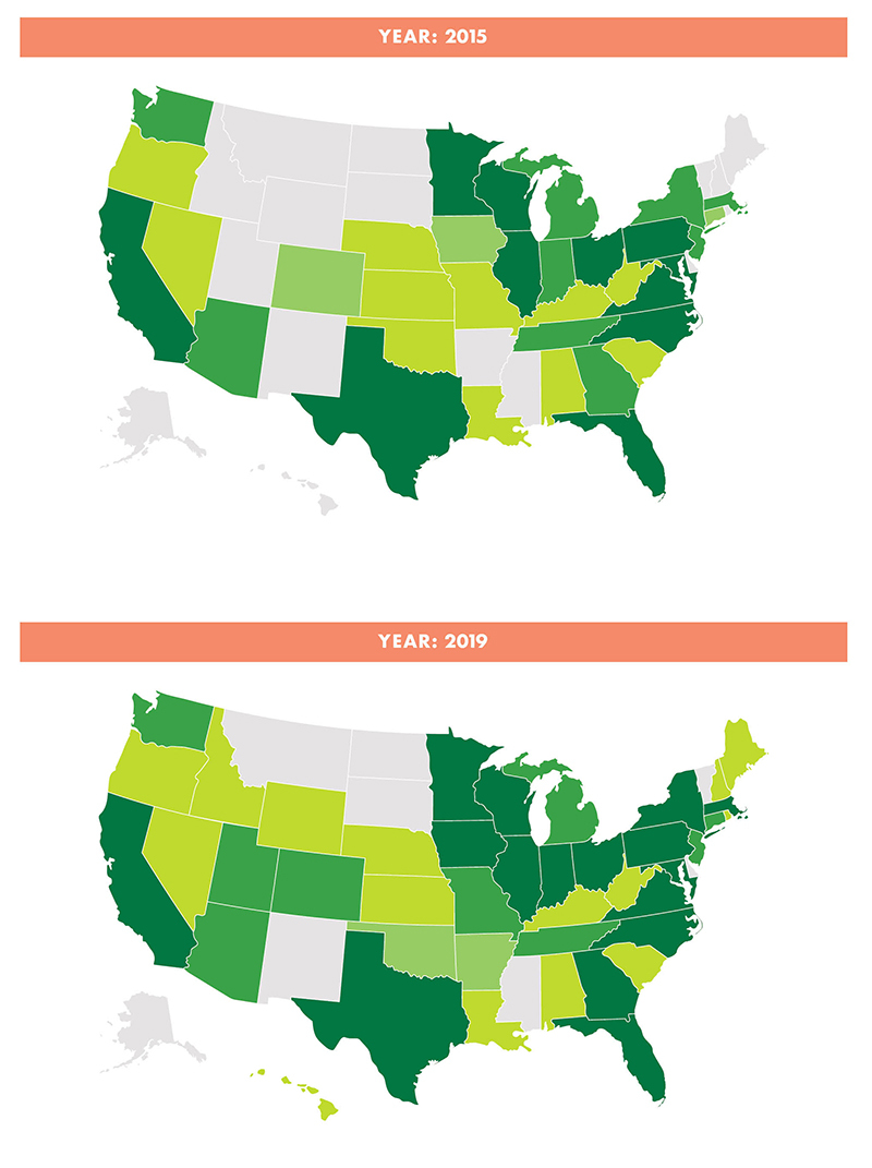 PHA's 2015 and 2019 Maps
