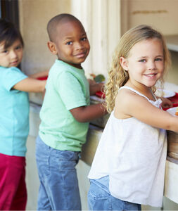 kids smiling