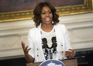 Michelle Obama photo in The Washington Post's coverage of the 2017 Building a Healthier Future Summit.