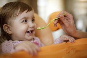 Baby in high-chair
