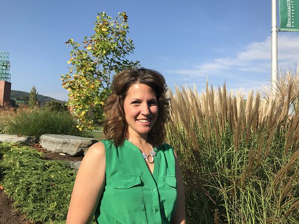 Headshot of Cindy Cowden, M.S. Ed., CHESÒ is the senior associate director of Campus Recreation at Binghamton University. 