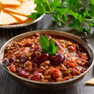 Image of Three Bean Chili recipe from Oklahoma State University.
